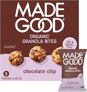 MadeGood Organic Chocolate Chip Granola Bites, 5ct x 0.85oz