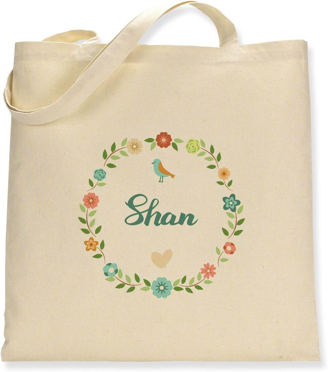 Floral Shan - Canvas Tote Bag