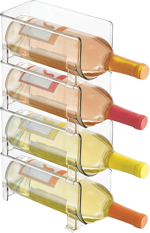 Amazon Com Davevy Crystal Clear Wine Rack Stackable Wine Bottle