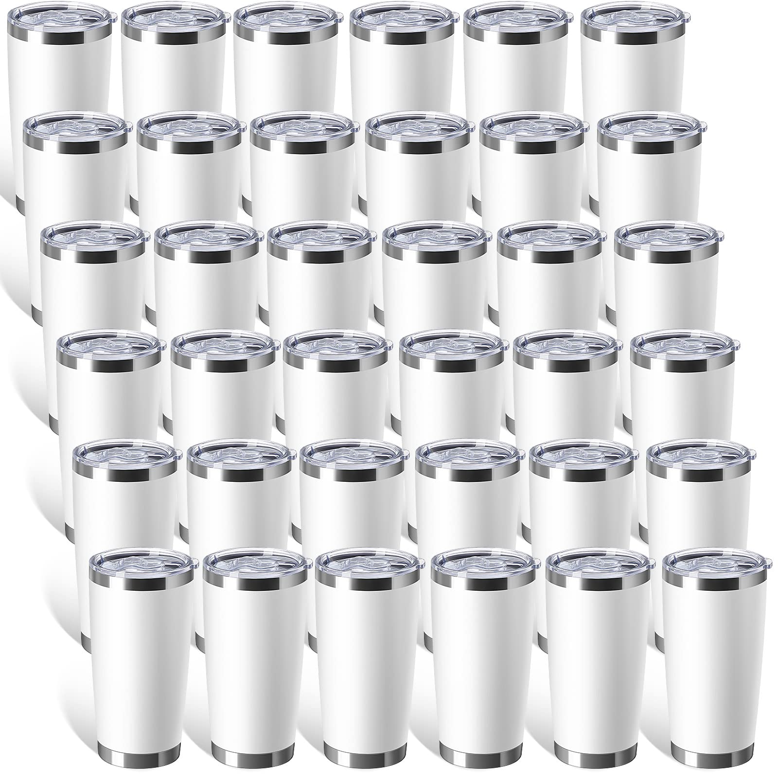 Sieral 36 Packs Stainless Steel Tumbler Bulk with