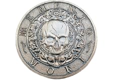 Yvhusk Collectible Coins Memento Mori Medal Carpe Diem Stoicism Souvenior Coins Antique Finish Official Gift for Daily Stoic 