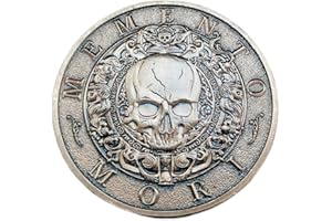 Yvhusk Collectible Coins Memento Mori Medal Carpe Diem Stoicism Souvenior Coins Antique Finish Official Gift for Daily Stoic Practice