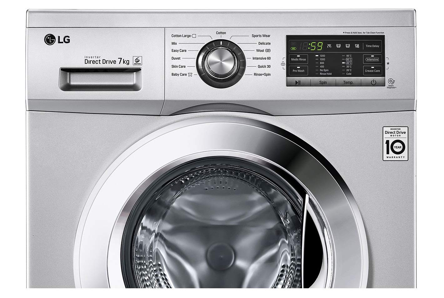 LG Washing Machine 7 kg Inverter Fully Automatic Front Loading Luxury