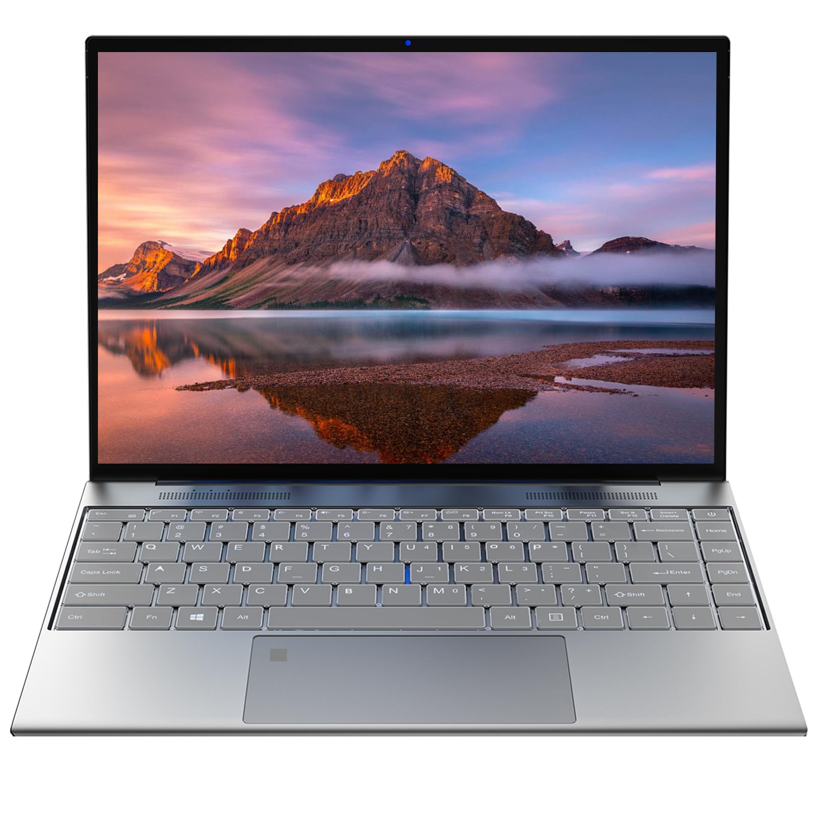 Exilapsire 16 inch Laptop, Quad-Core Up to 2.64 GHz, 8GB 256GB Memory, Win11, HD IPS, Slim and Lightweight Notebook, Work and Students Laptop, Gray