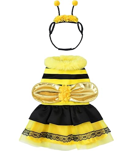 Amazon.com : Bumble Bee Costume Dress for Dogs XS : Pet Supplies
