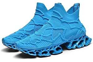 Poramea Mens Womens Slip on Loafers Walking Tennis Shoes Laceless Jogging Blade Sneakers Unisex Mesh Trail Running Casual Athletic