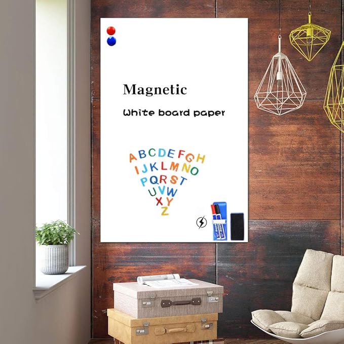 White Board Stickers, 36"x 24" Adhesive Dry Erase