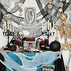 Qtisky Set of 5 Halloween Creepy Gauze Cloth