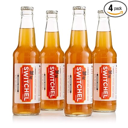 Amazon Com Vermont Switchel Company Switchel Beverage Natural Recovery Drink And Cocktail Mixer Apple Cider Vinegar Ginger Lemon Maple Syrup 4 Count Grocery Gourmet Food