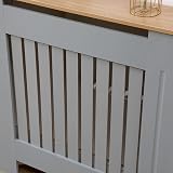 AVC Designs Extra Large Radiator Cover Modern Vertical Slats Grey Oak view 8