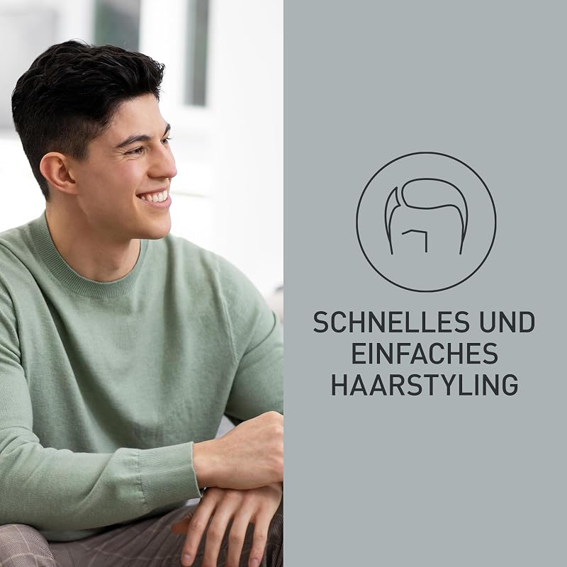 ER-GC53K503 Haarschneider für Männer, tragbarer, kabelloser, wasserdichter Trimmer, 19 Längeneinstellungen, 1 Aufsatz, kabelloser & kabelgebundener Betrieb, Schwarz