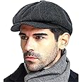 Fashion Men’s Classic Newsboy Gatsby Hat Blend Wool Vintage Flat Ivy Cabbie Cap Boyfriend Gifts(Medium/Large/X-Large)