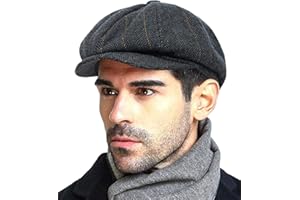 PANPACSIGHT Fashion Men’s Classic Newsboy Gatsby Hat Blend Wool Vintage Flat Ivy Cabbie Cap Boyfriend Gifts(Medium/Large/X-Large)