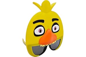 Sun-Staches Five Nights at Freddy's Sunglasses | Freddy Fazbear, Chica, or Bonnie Costume Accessory | One Size Fits Most
