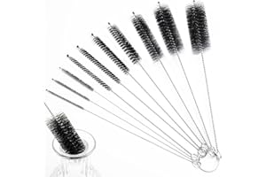 LOVEINUSA Straw Cleaner Brush, 8.2 Inch Nylon Pipe Cleaners, Bottle Brushes for Reusable Straws, Baby Sippy Cup, Syringes, Thermos, Hummingbird Feeders, Set of 10PCS