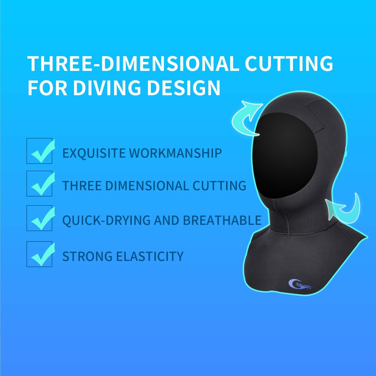 Diving Hood - Neoprene Wetsuit Dive Hood 3MM 5MM for Men Women Dive Cap Surfing Thermal Hood for Water Sports : Sports & Outdoors