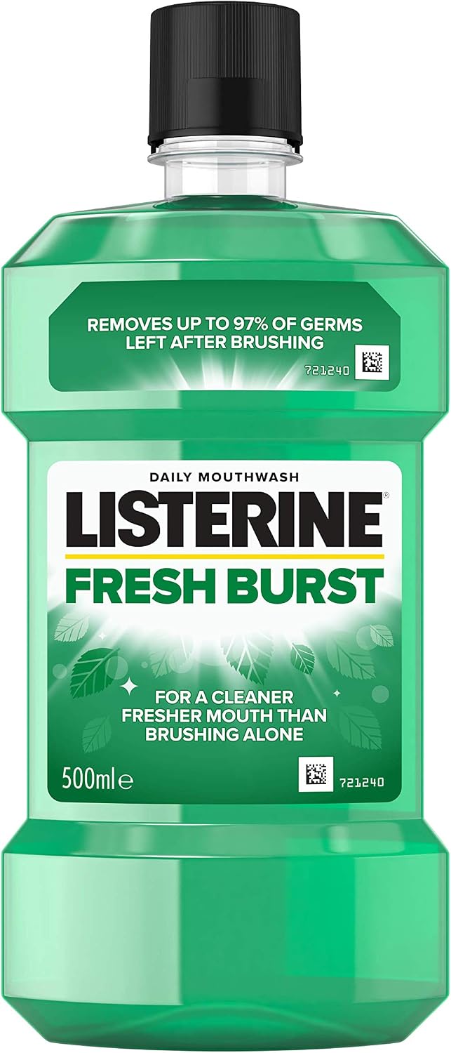 Listerine Fresh Burst Mouthwash, 500ml, 500 ml (Pack of 1) - Image 3