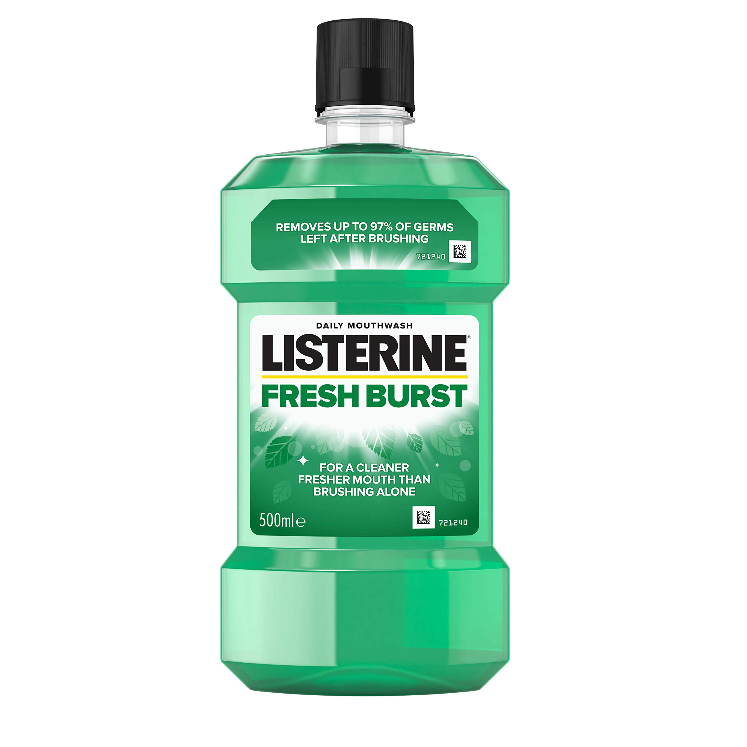 Listerine Antiseptic Fresh Burst Mouthwash, 500ml