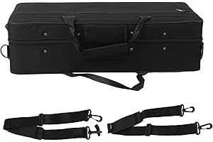 JUOPZKENN Trumpet Storage Box, Trumpet Case with Shoulder Strap Multiple Compartments Oxford Cloth Trumpet Suitcase Case