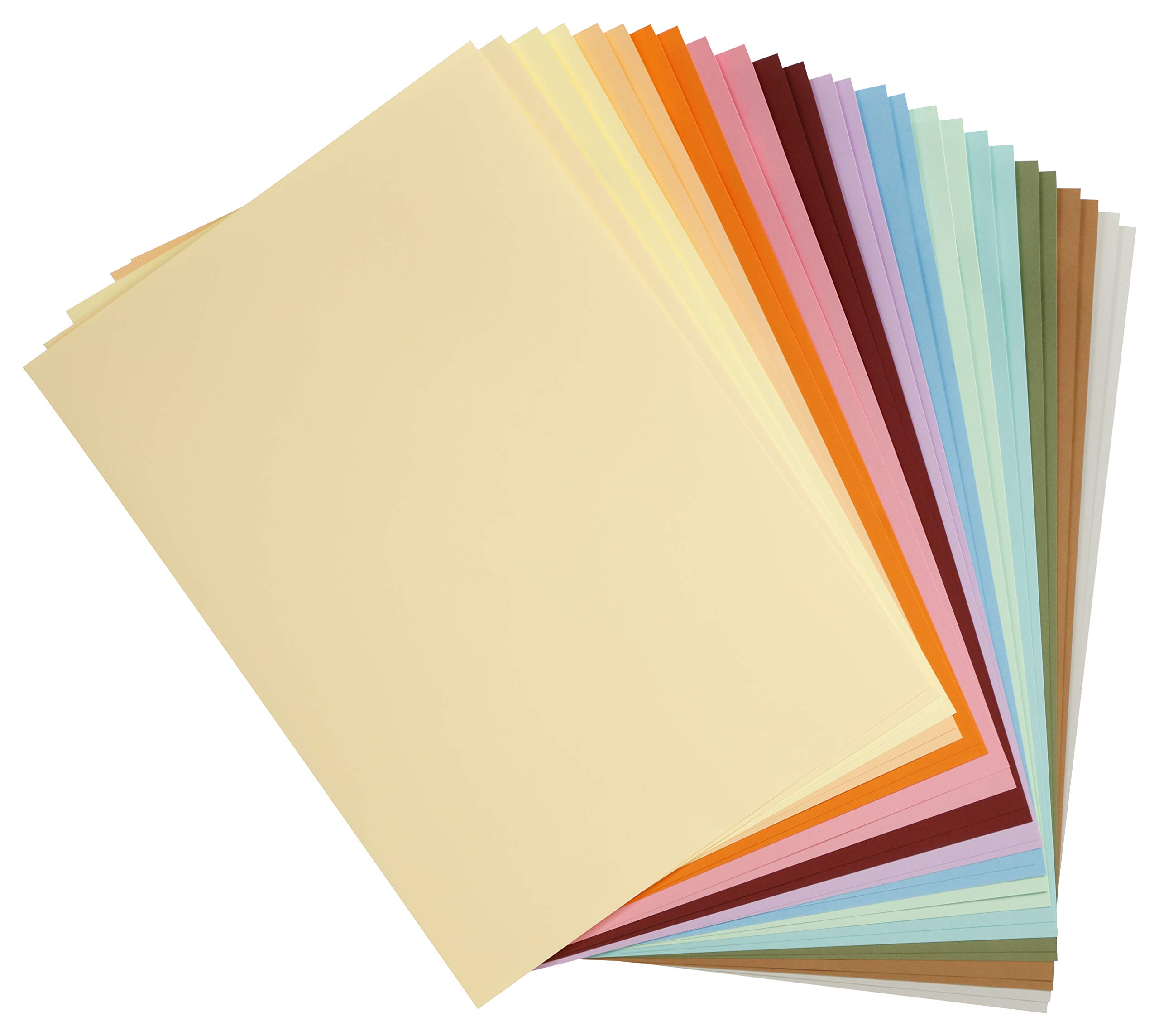 Clairefontaine - Ref 975299C - Maya Smooth Coloured Drawing Card (2 x Packs of 14 Sheets) - 185gsm - A4 (29.7 x 21cm) - Pastel Colours Colour - Deep Dyed, Acid Free, pH Neutral
