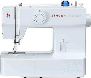 Singer 1512 Promise II Sewing Machine with 13 Built-in Stitches Including Automatic 4-Step Buttonhole and Automatic Presser Foot Pressure
