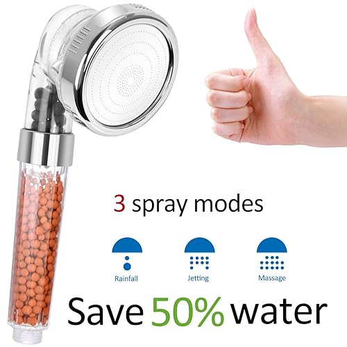 Ionic Shower Head Handheld Filter Filtration Showerhead High Pressure