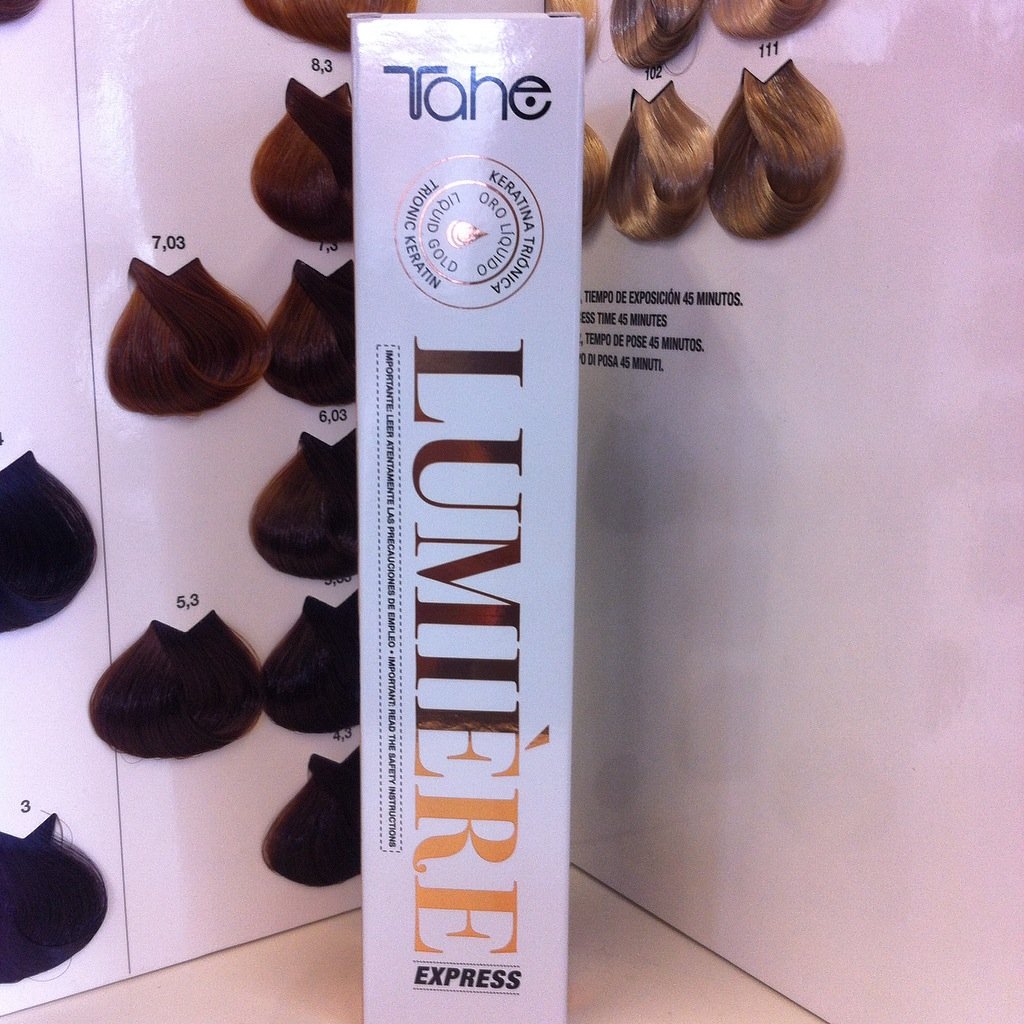 Lumiere Express Permanent Color Cream # 8.1 (Light Ash Blonde) 100ml / 3.38oz with Trionic Keratin