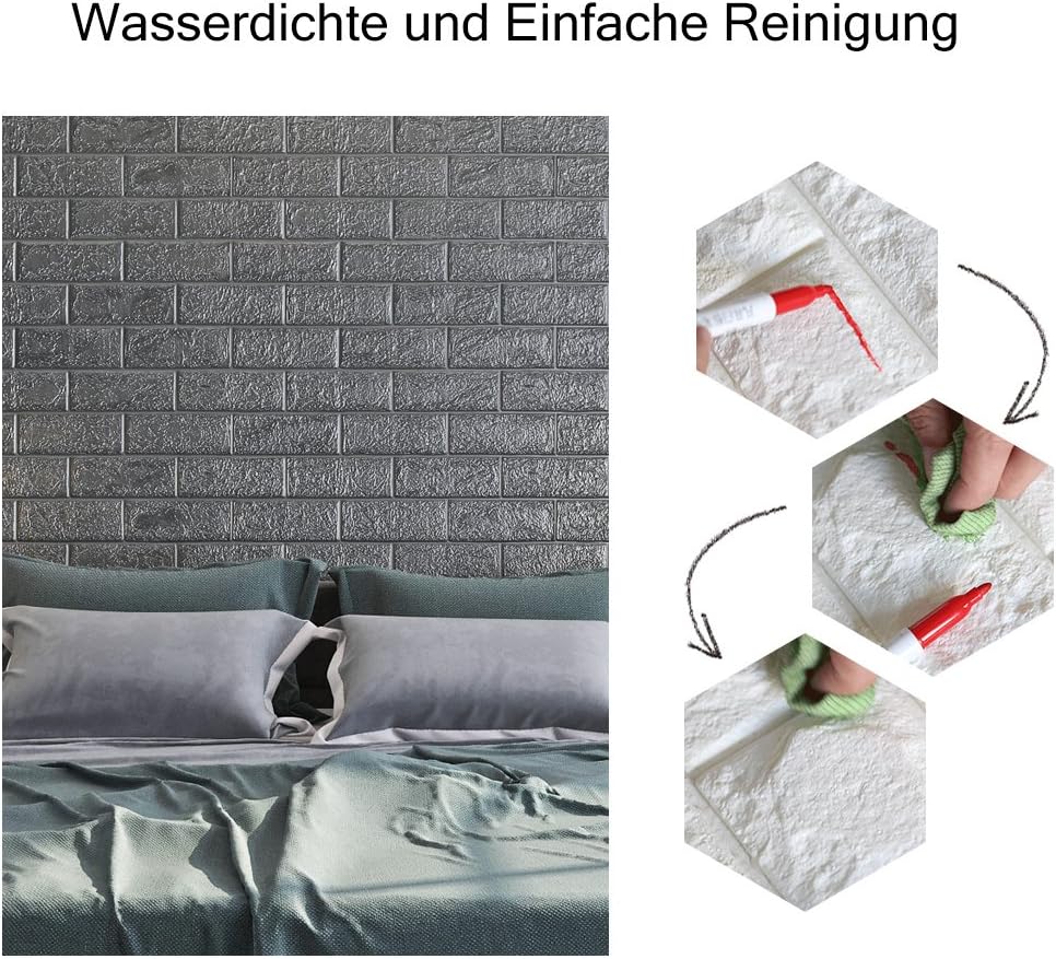 Papel pintado Bricolaje y herramientas Marrón Claro KINLO 5 Piezas 77 x