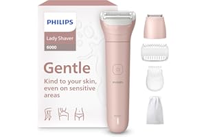 Philips Lady Shaver Series 6000 - Cordless, Wet & Dry Electric Shaver, 3-Blade Shaving System, for Legs, Body & Bikini, 80 Mins. Runtime, Model BRL137/00