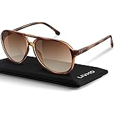 livho Trendy Polarized Aviator Sunglasses Women Men, Retro Sun Glasses for Women Men 2025, Oversized UV Protection Shades