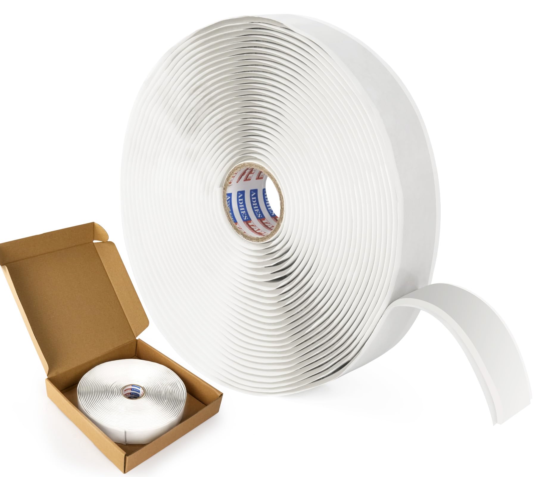 ADHES White Butyl Seal Putty Tape Butyl Sealant Tape 25mm x 9m x 3mm 1 Roll for Leak Proof RV Repair Window Vehicles, Marine and Home Repair – Ideal for Headlights, Doors, and Windshields