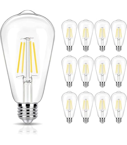 winsaLED 16 Pack LED Edison Bulbs 40W Equivalent, 4000K Cool White