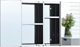 Bath Vida Tiano Double Mirror Cabinet Wall Mounted Stainless Steel Storage view 8