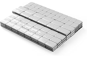 ZERINT WW-M1RG Grey Mellow Style Adhesive Stick on Wheel Weights Kit, 220Pcs/Box (1/4 oz 120 pcs + 1/2 oz 64 pcs + 1 oz 36 pc