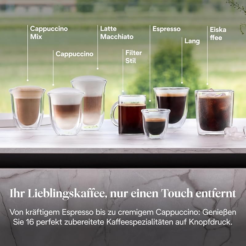 Rivelia - Kaffeevollautomat 16 Getränke Weiß
