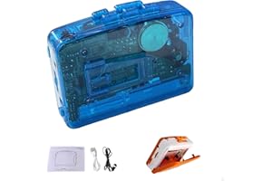 Portable Stereo Cassette Player, Retro Tape Machine, Multi-Function Radio Recorder, Equipped with Headphones with Headphone (