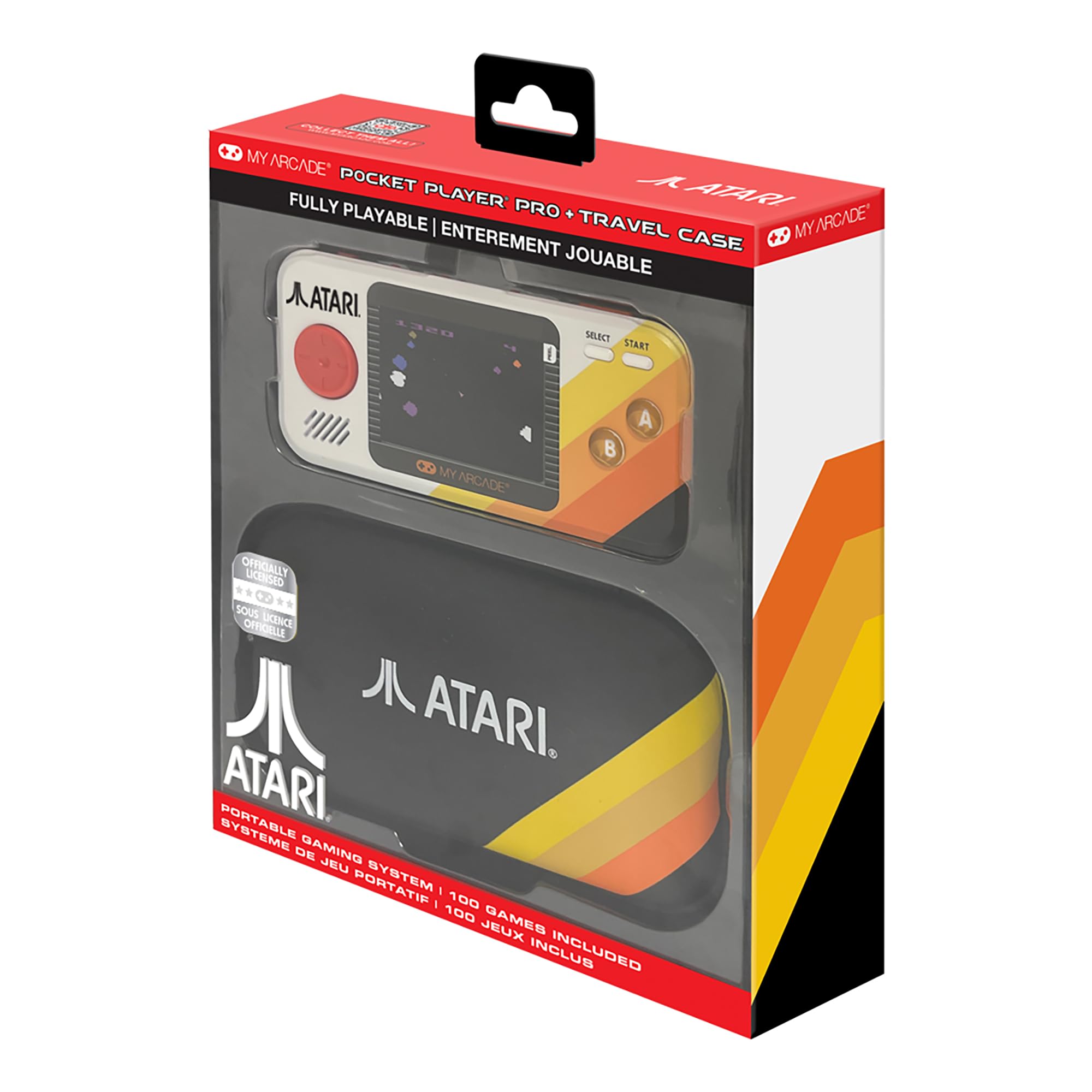 Photo 1 of ***It's used, it's unknown if any parts are missing, and it's unknown if it works 100%.*****My Arcade Atari Pocket Player Bundle: Portable Video Game Console with 100 Games, Travel Case and Screen Protector Included