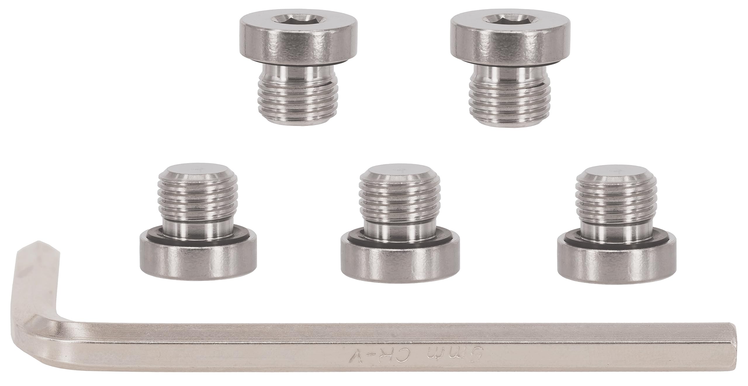 5PCS Standard M10x1 Thread 304 Stainless Steel