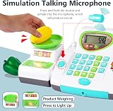 HERSITY Childs Till Cash Register with Scanner Microphone 31cm Play Set view 3
