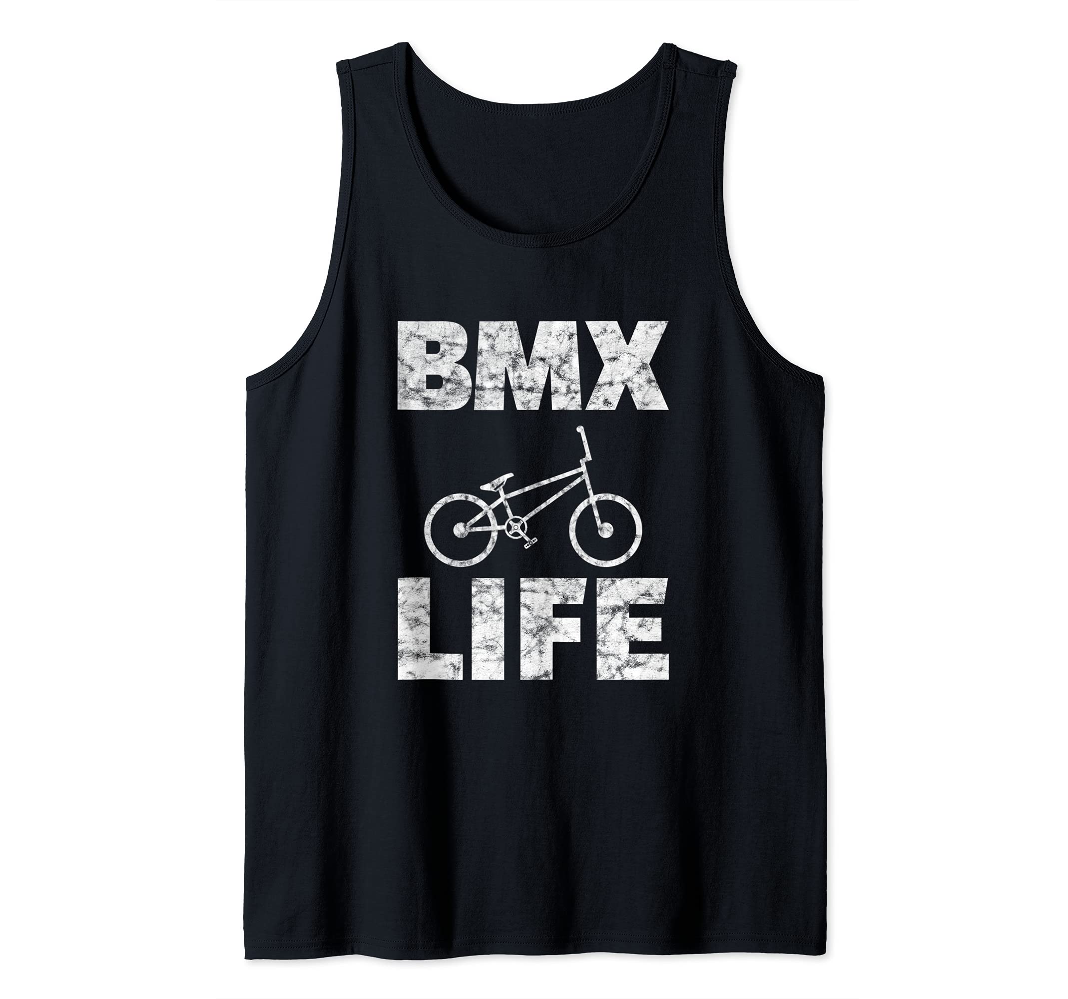 BMX Life Distressed Bike Rider Tank Top