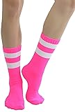 ToBeInStyle Women's Acrylic Ankle Hi With Striped