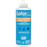 Safer Home Ant &amp; Crawling Insect Killer - Diatomaceous Earth - SH5168-7 oz Puffer Bottle for Killing Insects - OMRI Listed - Kills Quickly, Easy to Use