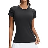 Stelle Women Seamless Workout Shirts Short Sleeve Athletic Top Yoga Gym Running T-Shirts