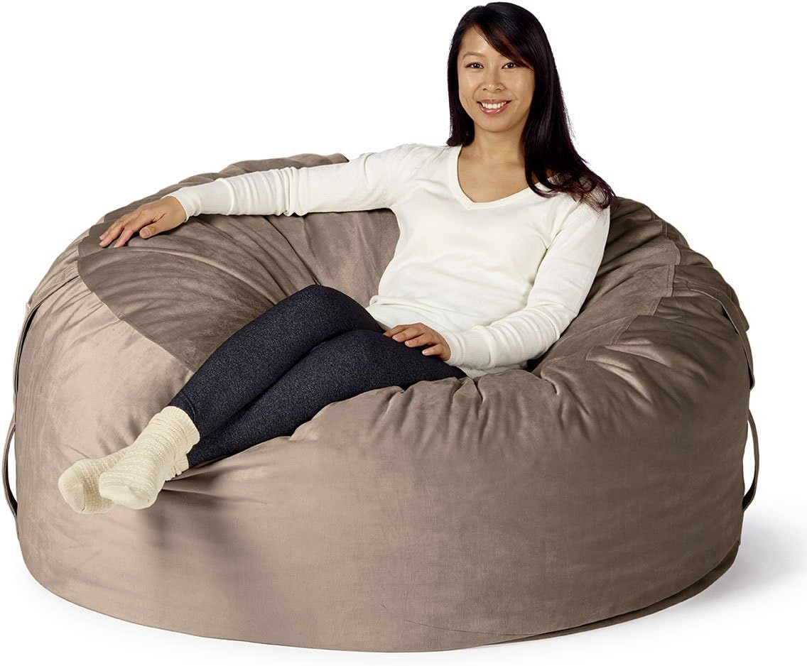 Take Ten Large 50” Luxury Bean Bag Chair – Multiple Colors/Seats 1 to 2 Adults/Durable and Comfortable