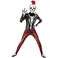 Morphsuits Skeleton Costume Kids, Punk Skeleton Bodysuit for Kids, Kids Skeleton Costume, Boys Skeleton Costume