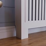 Vida Designs Chelsea Radiator Cover White Extra Large H82xW172xD19cm view 7