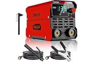Mini Stick/Lift TIG Welder：DEKOPRO 135Amp 110V MMA Portable ARC Welding Machine Kit, IGBT Digital Display LCD, Hot Start, Arc