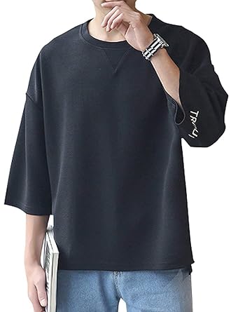 Amazon Bolso 2 M ブラック ロンティー 長袖 メンズ 部屋着