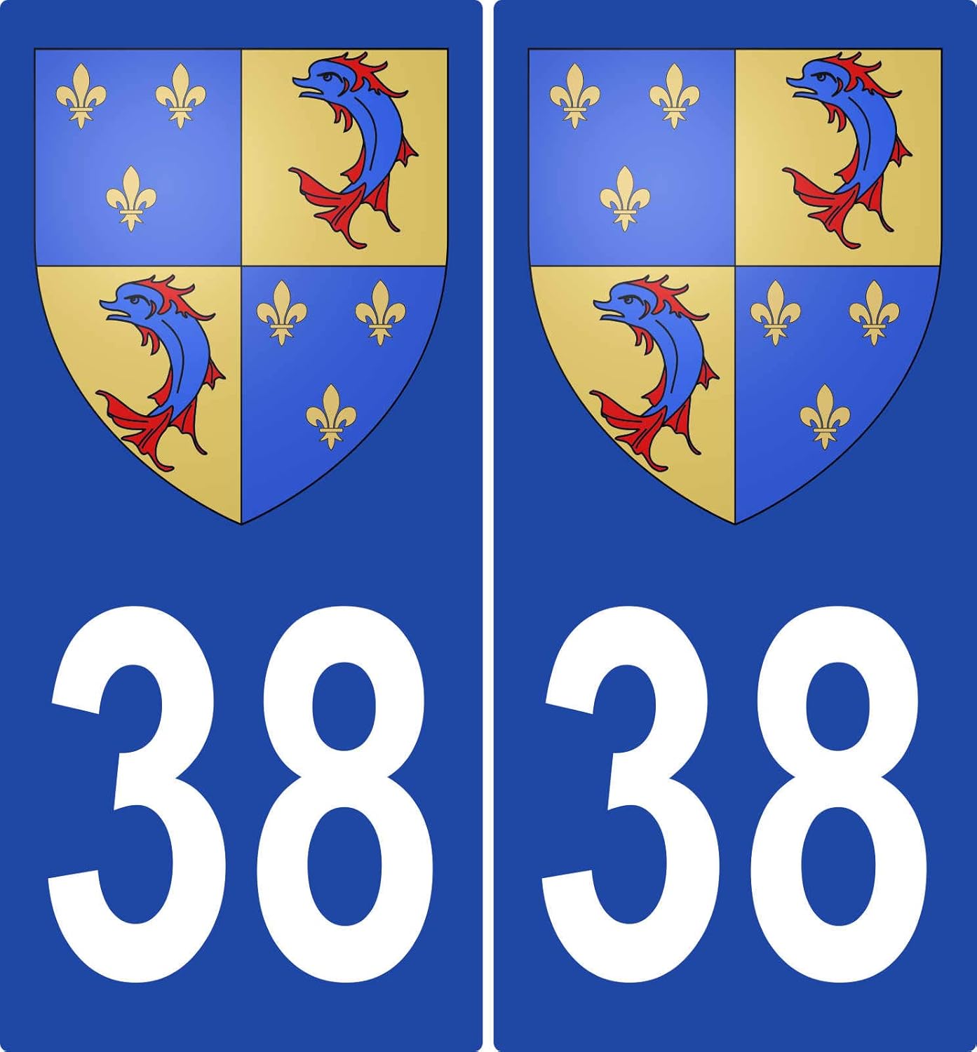 Autocollant Stickers Plaque Immatriculation Voiture Auto Département 62 Pas-de-Calais Logo Région Hauts-de-France