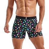 KOTENKO Men Swimwear Swimsuits Square Cut Swim Boxer Briefs Bikini Bathing SuitsS